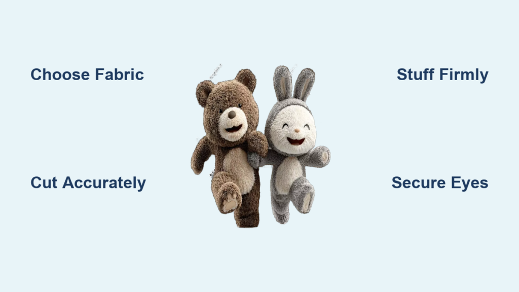 How to Make a Toy Bear or Bunny: Easy DIY Guide